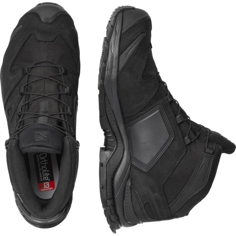 Black Salomon Xa Forces Mid GTX EN Women's Tactical Boots | IE ZG4092